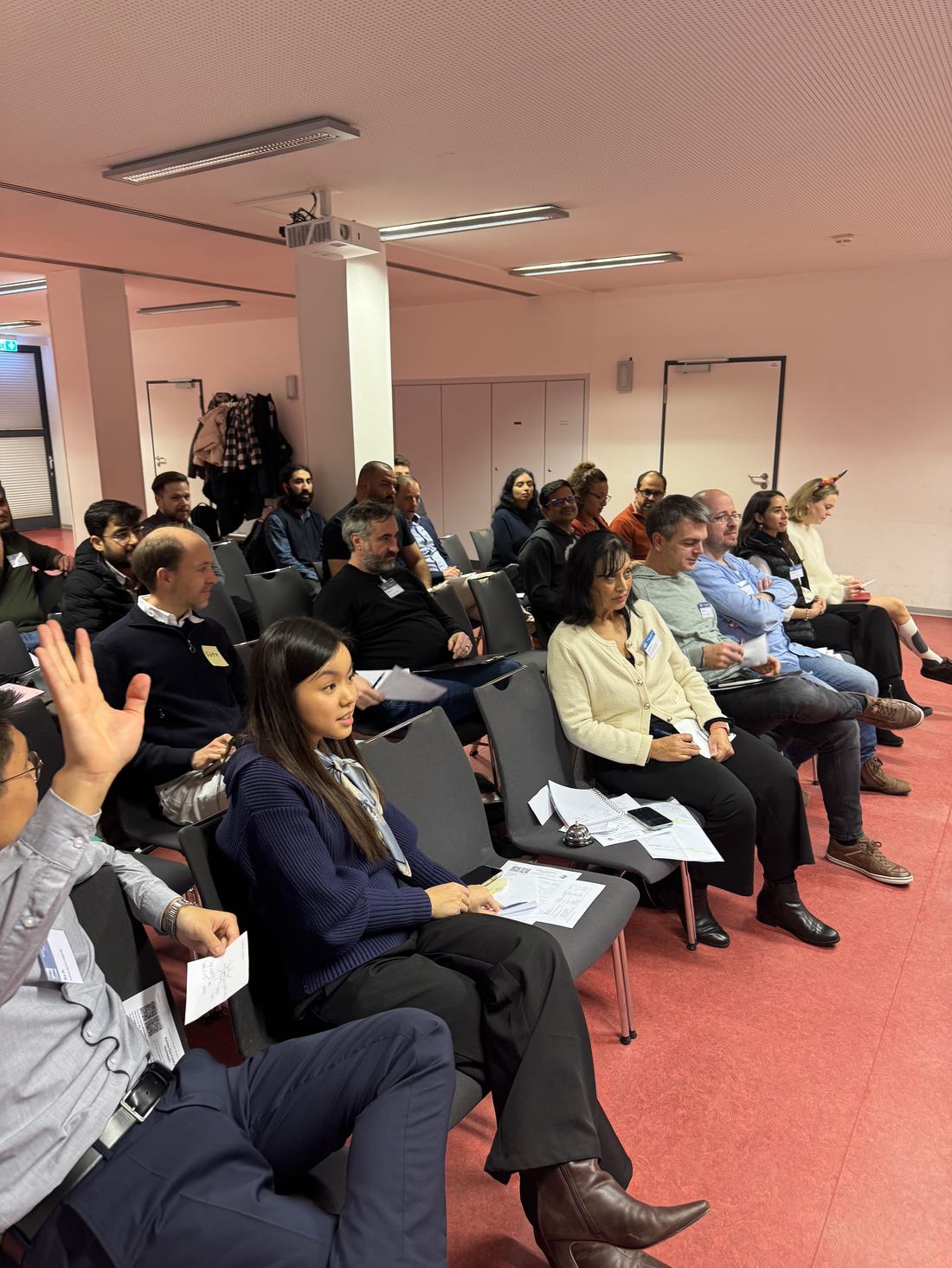 Audience at a club evening